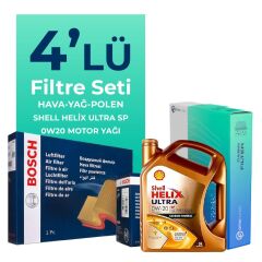 Volkswagen T-Roc 1.5 TSi Filtre Bakım Seti Shell Motor Yağlı (2019-2024) 4 Lü