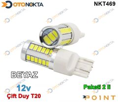 AMPUL CANBUS T20 BEYAZ CIFT DUY MERCEKLI