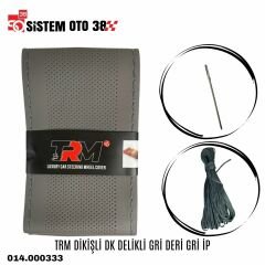 TRM DİKİŞLİ DK DELİKLİ GRİ DERİ GRİ İP |  | DİREKSİYON KILIFLARI