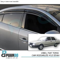 1988+ FIAT TOFAS DKS CAM RUZGARLIGI 4PCS SIY