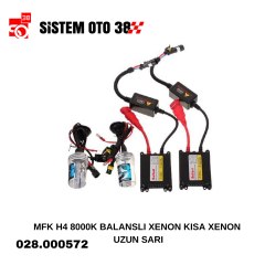 MFK H4 8000K BALANSLI XENON KISA XENON UZUN SARI |  | LED AYDINLATMA GRUBU