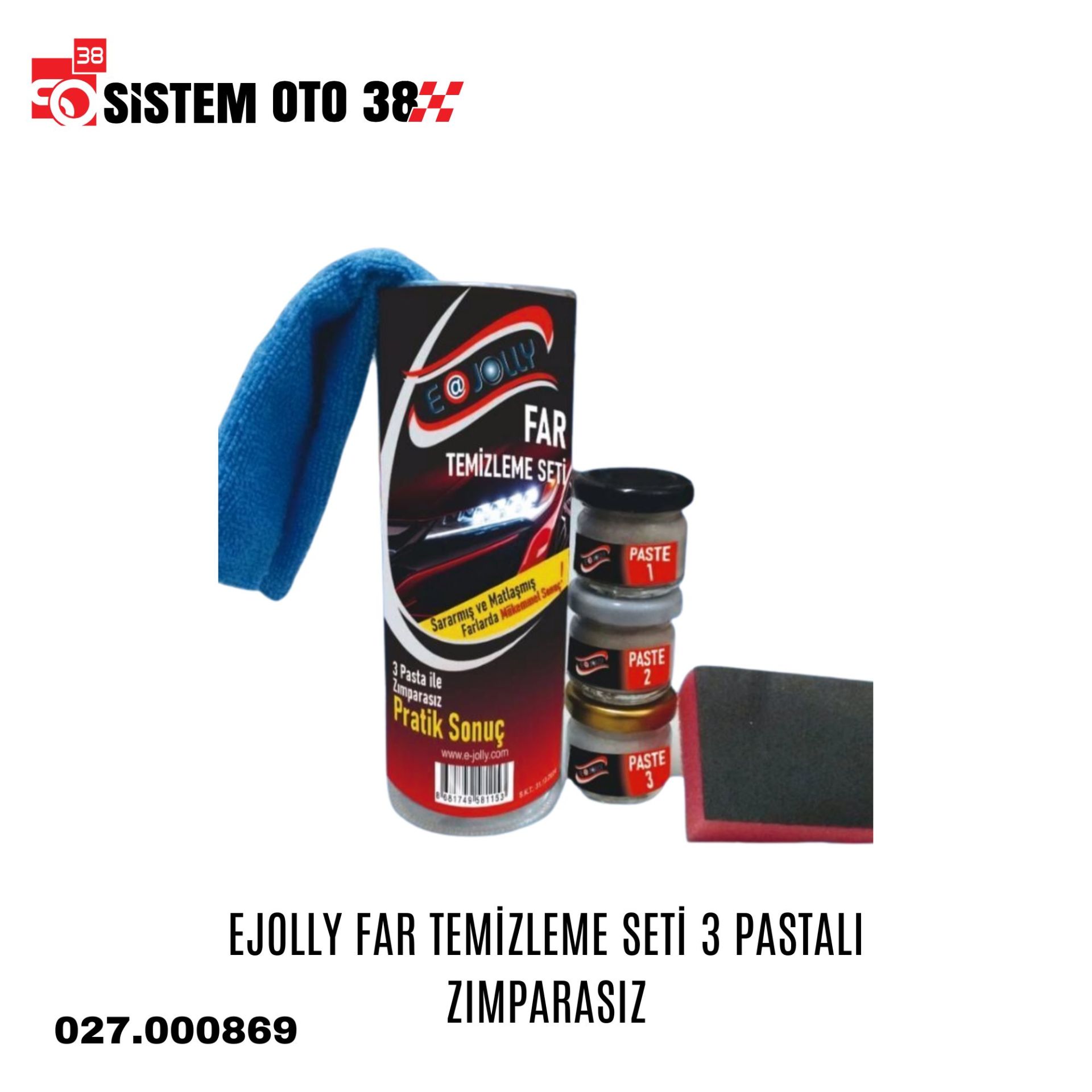 EJOLLY FAR TEMİZLEME SETİ 3 PASTALI ZIMPARASIZ |  | KOZMETİK GRUBU