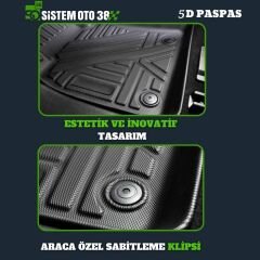 TRM5D-DACİA DOKKER 12- 5D SİYAH PANELVAN |  | 5D PASPASLAR