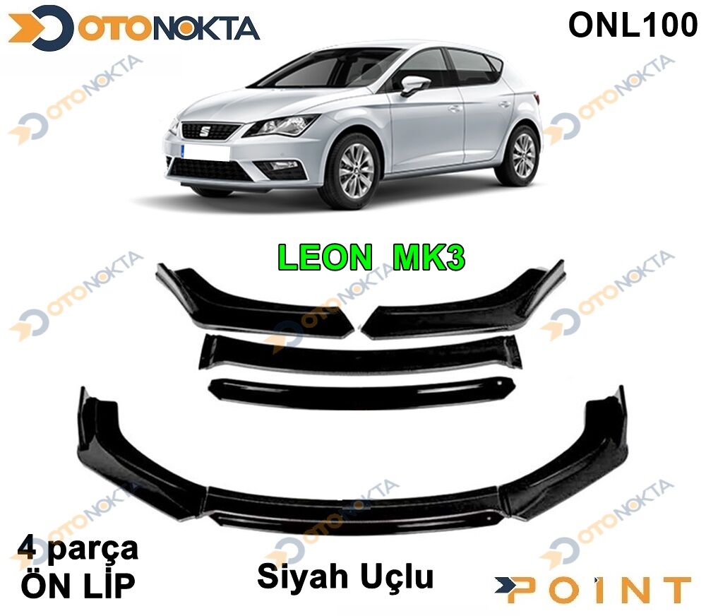 ARACA OZEL TAMPON ALTI LIP 4 PRC SIYAH LEON