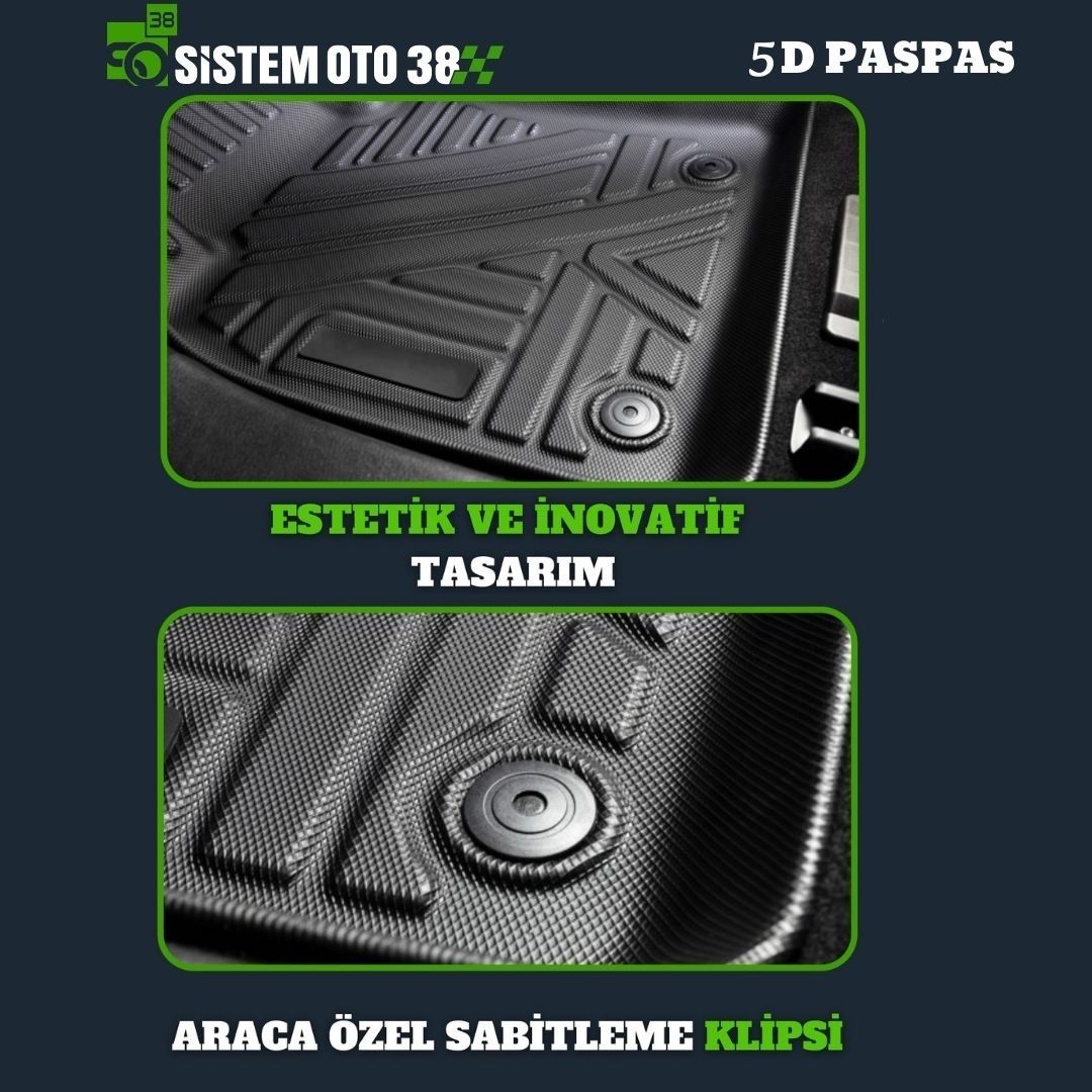 TRM5D-FİAT DOBLO PANELVAN 10-15 5D SİYAH PASPAS |  | 5D PASPASLAR