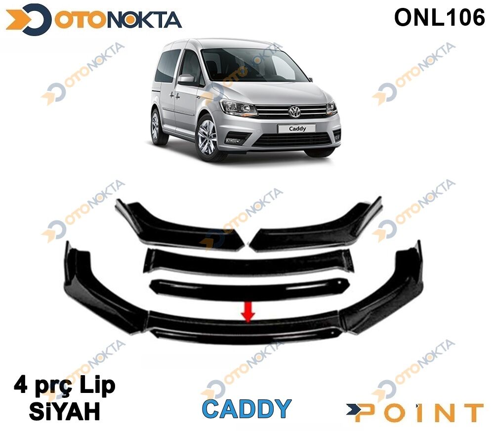 ARACA OZEL TAMPON ALTI LIP 4 PRC SIYAH CADDY