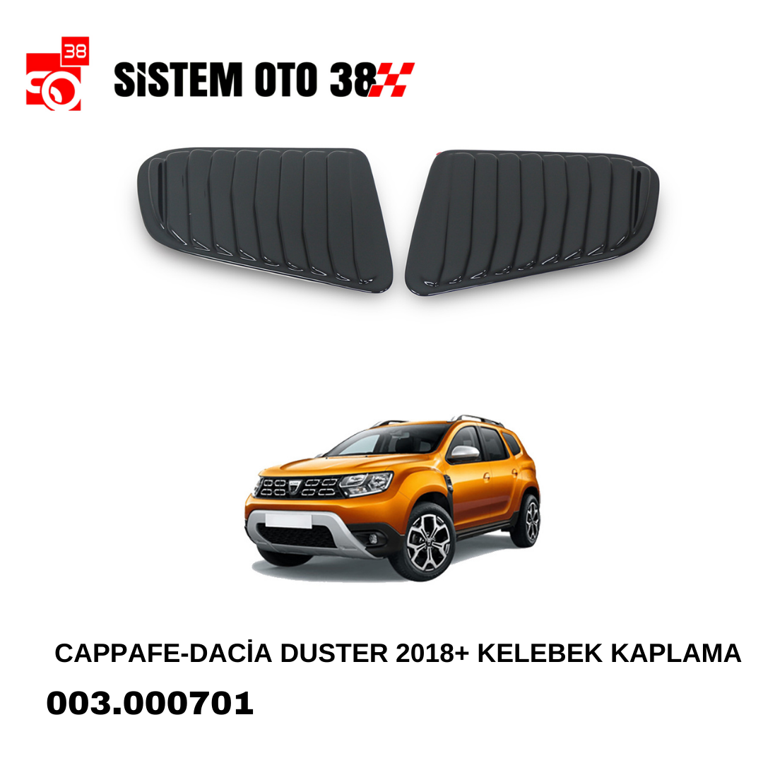 CAPPAFE-DACİA DUSTER 2018+ KELEBEK KAPLAMA |  | ARAÇ DIŞI AKSESUARLAR