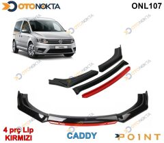 ARACA OZEL TAMPON ALTI LIP 4 PRC KIRMIZI CADDY