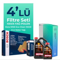 Volvo XC40 2.0 Dizel Filtre Bakım Seti Motul Motor Yağlı (2018-2023) 4 Lü