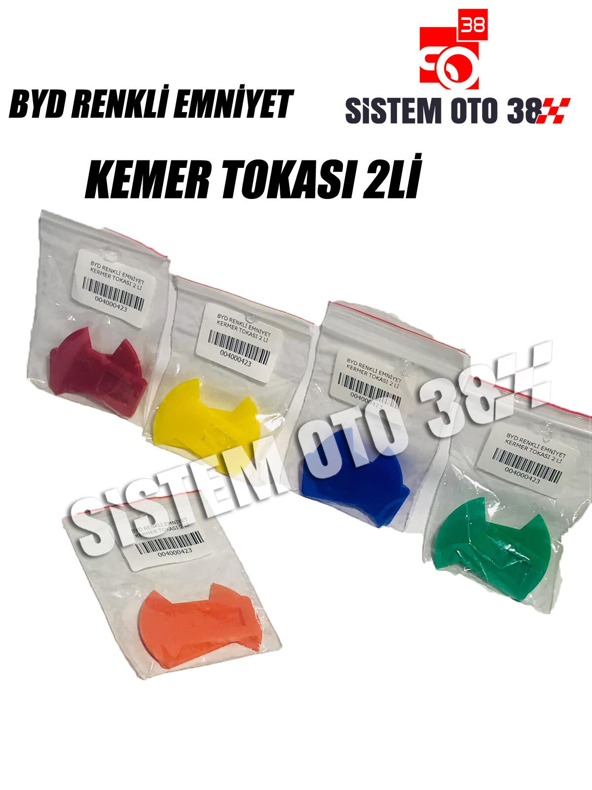 BYD RENKLİ EMNİYET KEMER TOKASI 2 Lİ |  | ARAÇ İÇİ AKSESUARLAR