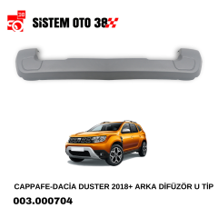 CAPPAFE-DACİA DUSTER 2018+ ARKA DİFÜZÖR U TİP |  | ARAÇ DIŞI AKSESUARLAR