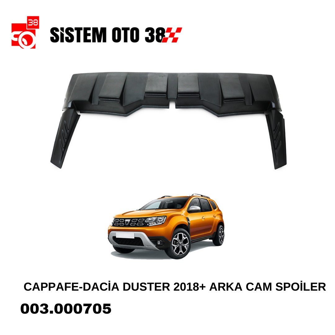 CAPPAFE-DACİA DUSTER 2018+ ARKA CAM SPOİLER |  | ARAÇ DIŞI AKSESUARLAR