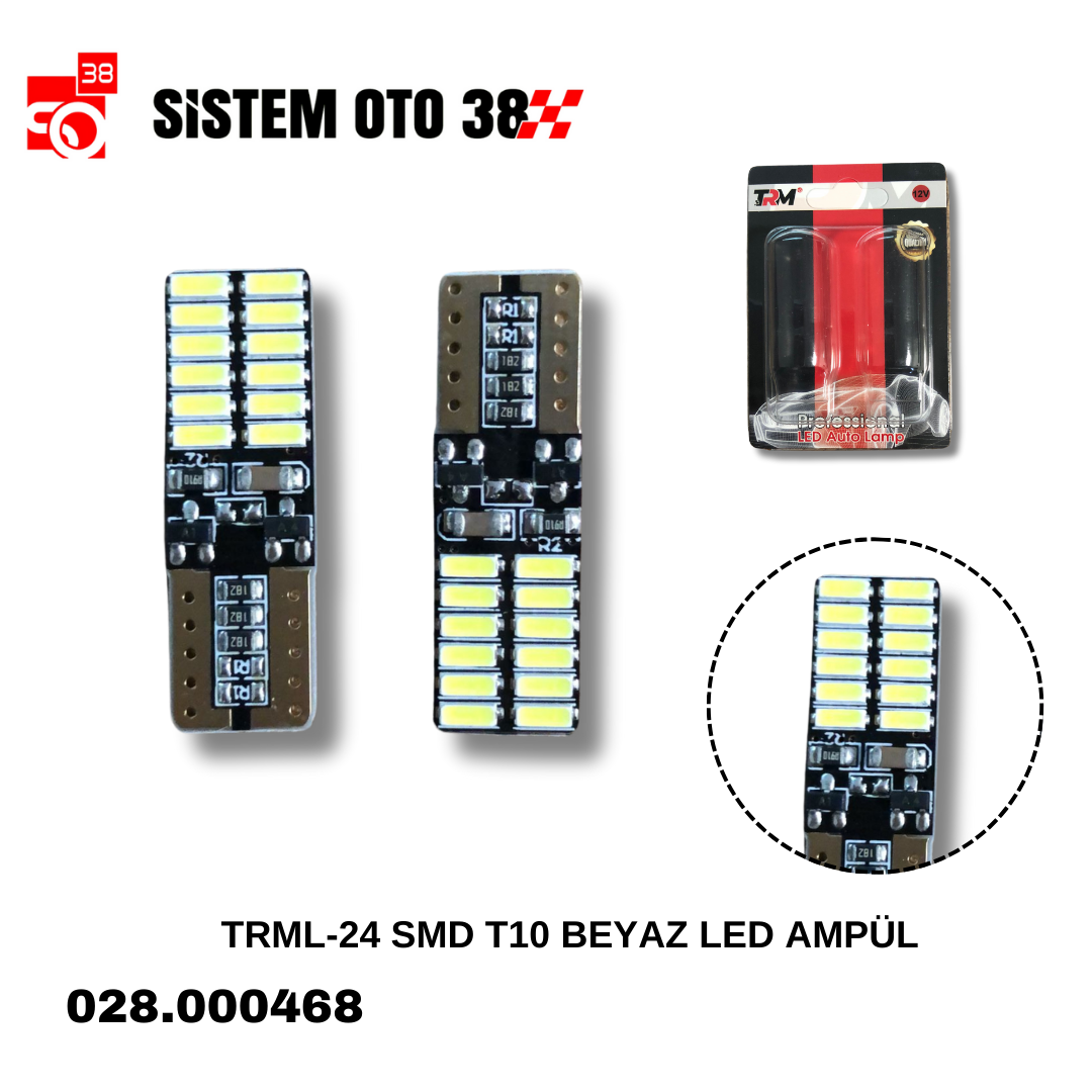 TRML-24 SMD T10 BEYAZ   AMPÜL |  | LED AYDINLATMA GRUBU