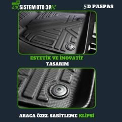 TRM5D-VW CADDY 20- 5D SİYAH PASPAS |  | 5D PASPASLAR