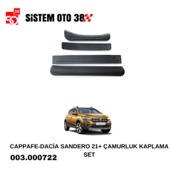 CAPPAFE-DACİA SANDERO 21+ ÇAMURLUK KAPLAMA SET |  | ARAÇ DIŞI AKSESUARLAR