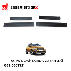CAPPAFE-DACİA SANDERO 21+ KAPI EŞİĞİ |  | ARAÇ DIŞI AKSESUARLAR