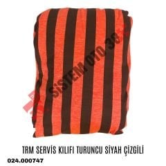 TRM SERVİS KILIFI TURUNCU SİYAH ÇİZGİLİ |  | KOLTUK KILIF VE MİNDER