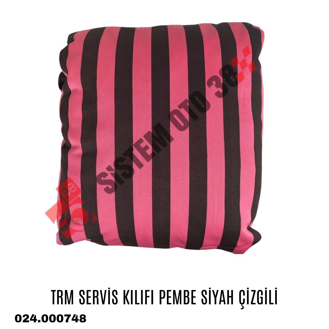 TRM SERVİS KILIFI PEMBE SİYAH ÇİZGİLİ |  | KOLTUK KILIF VE MİNDER
