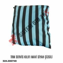 TRM SERVİS KILIFI MAVİ SİYAH ÇİZGİLİ |  | KOLTUK KILIF VE MİNDER