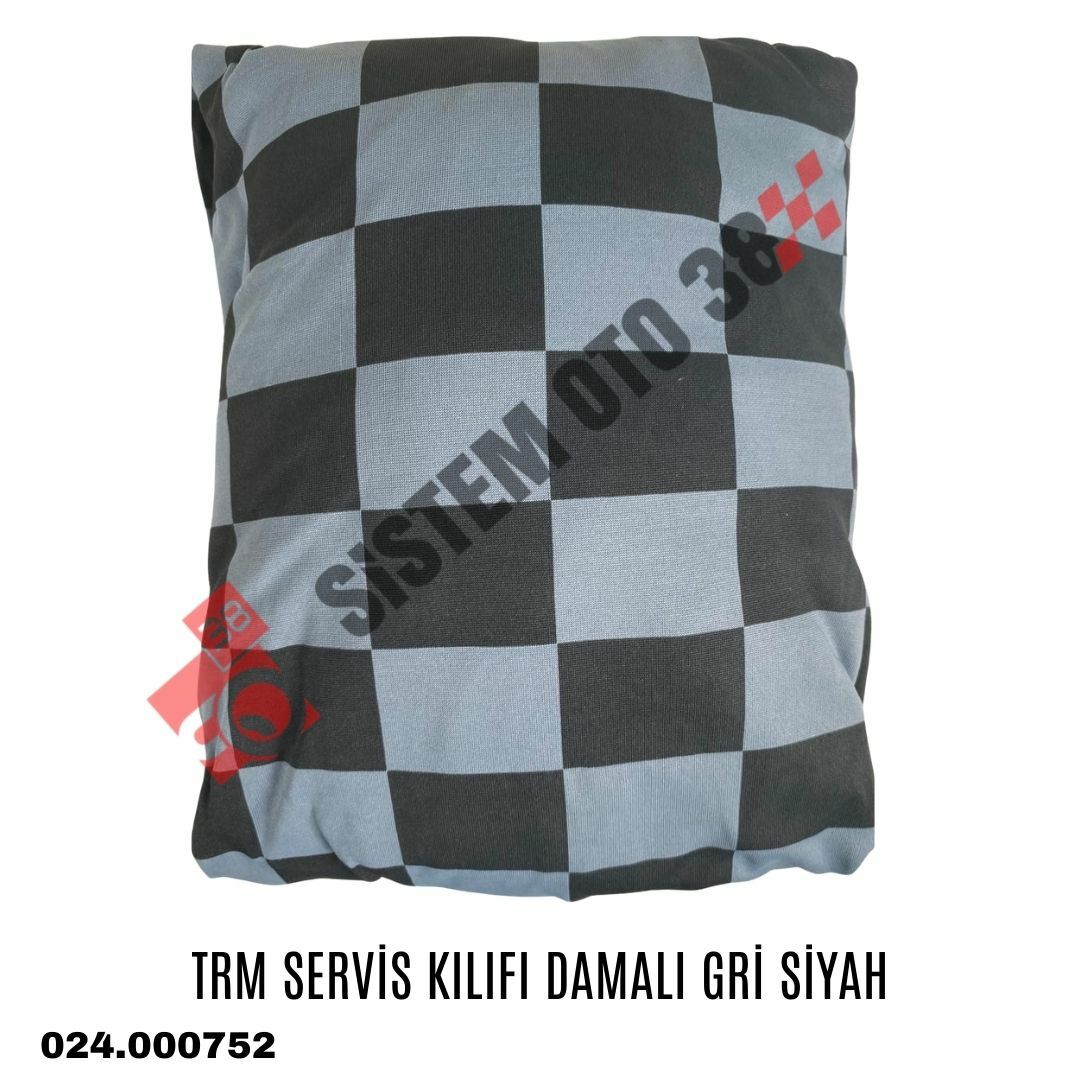 TRM SERVİS KILIFI DAMALI GRİ SİYAH |  | KOLTUK KILIF VE MİNDER