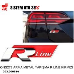 ONS279 ARMA METAL YAPIŞMA R LİNE KIRMIZI |  | ARAÇ DIŞI AKSESUARLAR