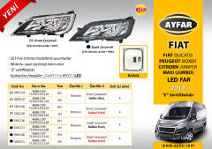 F.DUCATO MAXI /P.BOXER / C.JUMPER ( 2014› ) LED (BALLAST HARİÇ) FAR MOTORLU SOL  - SİYAH ÇERÇEVELİ