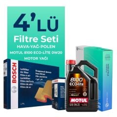 BOSCH Suzuki Swift 1.5 Filtre Bakım Seti Motul Motor Yağlı (2005-2010) 4 Lü