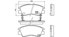 Toyota L200 L300 Ön Fren Balata Takımı (1983-2006)