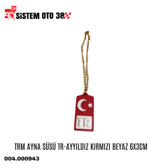 TRM AYNA SÜSÜ TR-AYYILDIZ KIRMIZI BEYAZ 6X3CM |  | ARAÇ İÇİ AKSESUARLAR