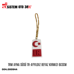 TRM AYNA SÜSÜ TR-AYYILDIZ BEYAZ KIRMIZI 6X3CM |  | ARAÇ İÇİ AKSESUARLAR