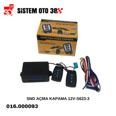 SND AÇMA KAPAMA 12V-S623-3 |  | GÜVENLİK GRUBU