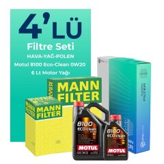 Volvo S90 2.0 Dizel D5 Filtre Bakım Seti Motul Motor Yağlı (2016-2022) 4 Lü