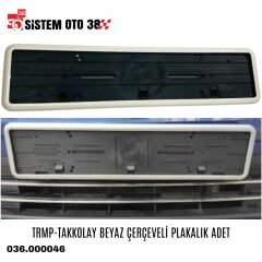 TRMP-TAKKOLAY BEYAZ ÇERÇEVELİ PLAKALIK ADET |  | PLAKALIKLAR