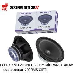 FOR-X XMD-208 NEO 20 CM MİDRANGE 400W 200RMS ÇİFTL |  | MİDRANGELER
