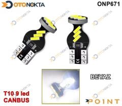PARK AMPULU T10 12V 9 LED BEYAZ CANBUS POINT