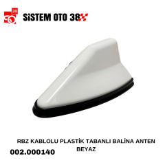 RBZ KABLOLU PLASTİK TABANLI BALİNA ANTEN BEYAZ |  | ANTENLER