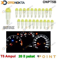 AMPUL GOSTERGE LEDLI T5 BEYAZ PAKET 20 LI POINT