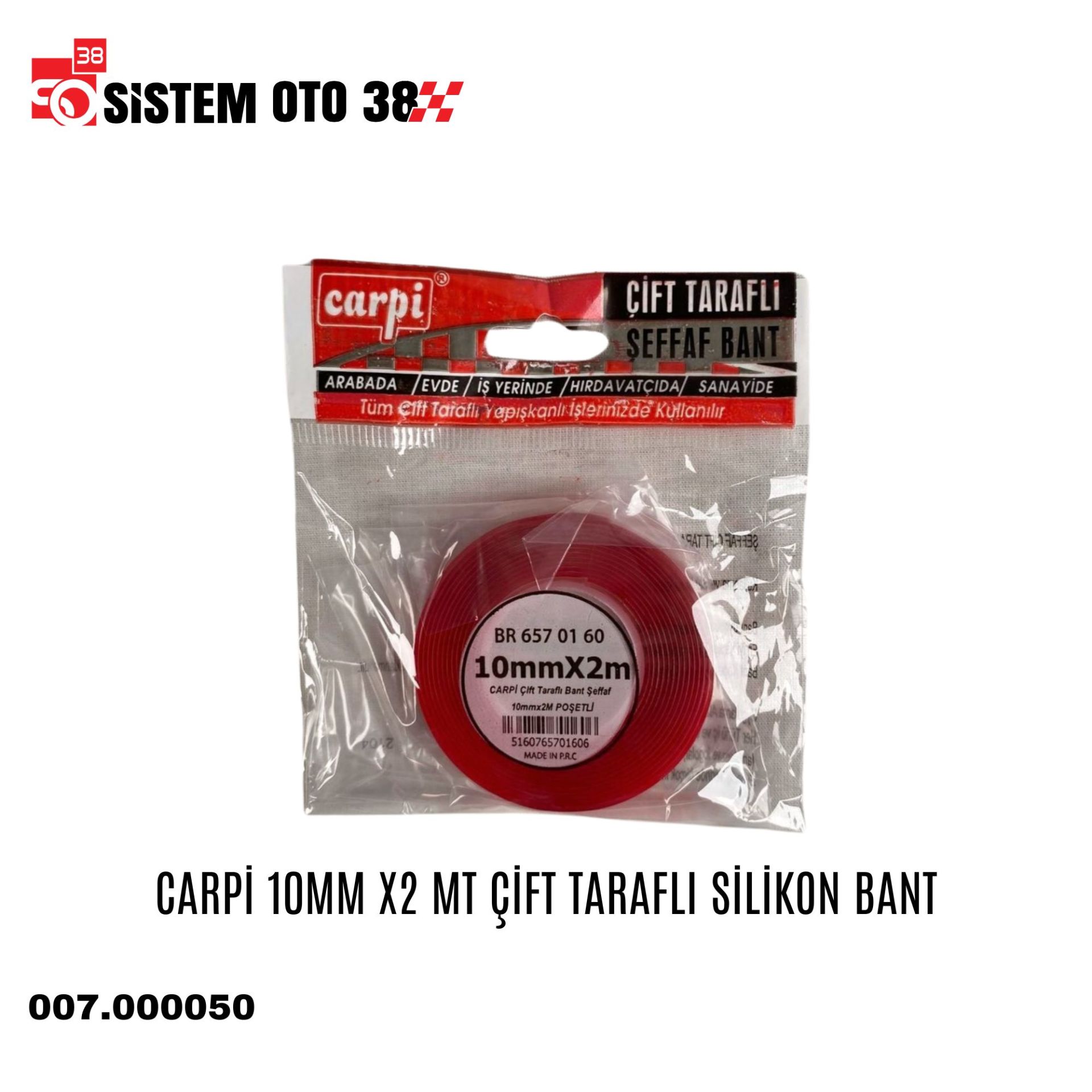 CARPİ 10MM X2 MT ÇİFT TARAFLI SİLİKON BANT |  | BANTLAR VE YAPIŞTIRICILA