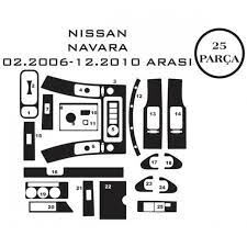 NİSSAN NAVARA 06+ 25 PARÇA SİYAH KAPLAMA |  | ARAÇ İÇİ KAPLAMALAR
