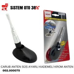 CARUB ANTEN SÜS AYARLI KADEMELİ KROM ANTEN |  | ANTENLER