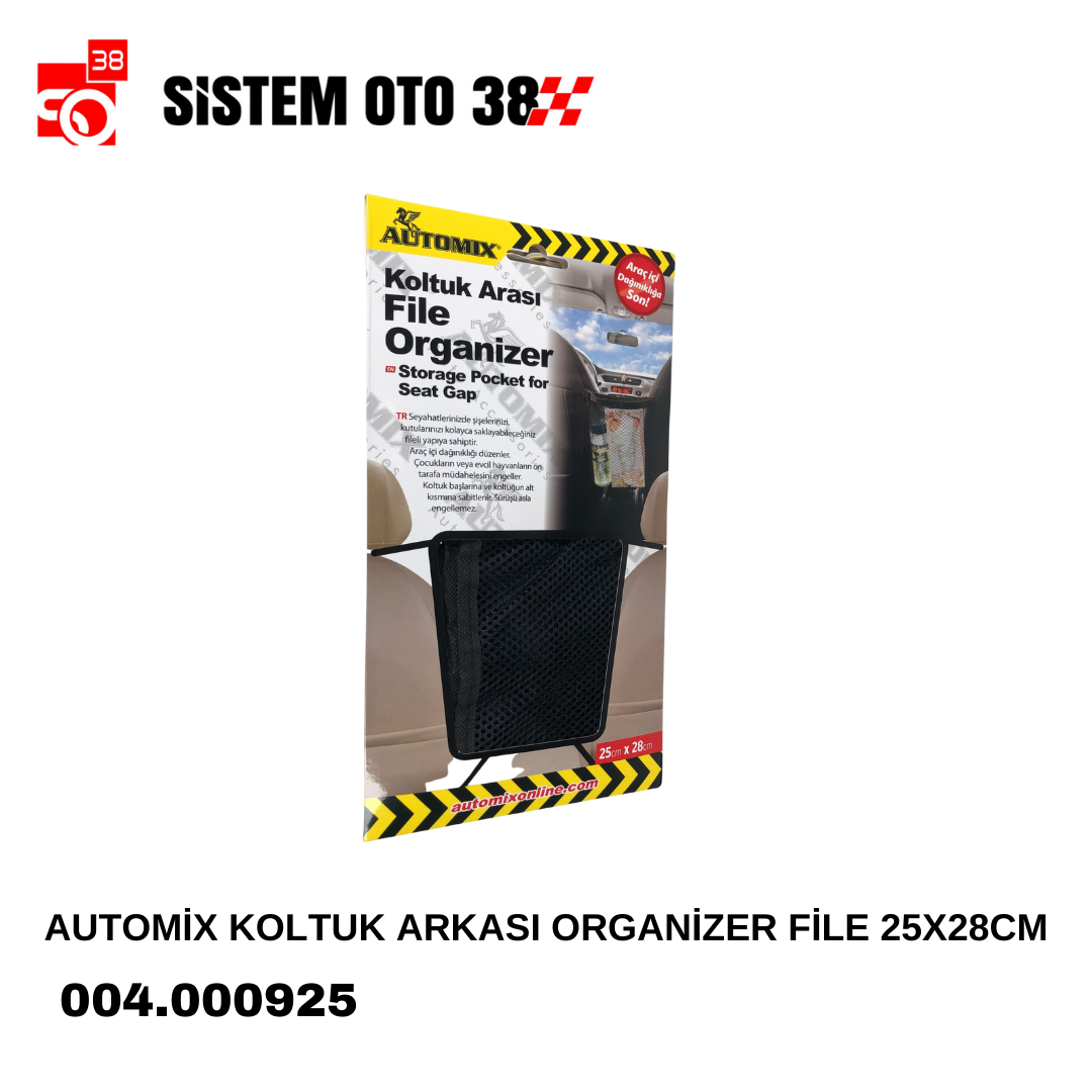 AUTOMİX KOLTUK ARKASI ORGANİZER FİLE 25X28CM |  | ARAÇ İÇİ AKSESUARLAR