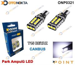 PARK AMPUL T15 12V BEYAZ 15 LED BEYAZ POINT