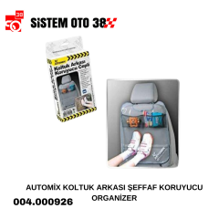 AUTOMİX KOLTUK ARKASI ŞEFFAF KORUYUCU ORGANİZER |  | ARAÇ İÇİ AKSESUARLAR