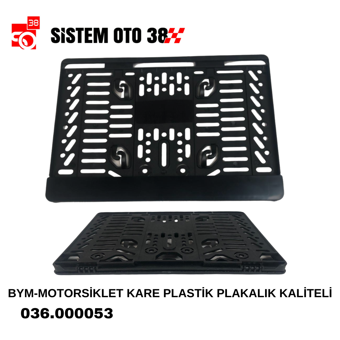 BYM-MOTORSİKLET KARE PLASTİK PLAKALIK KALİTELİ |  | PLAKALIKLAR