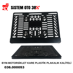 BYM-MOTORSİKLET KARE PLASTİK PLAKALIK KALİTELİ |  | PLAKALIKLAR