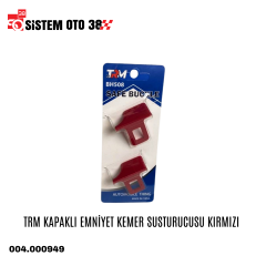 TRM KAPAKLI EMNİYET KEMER SUSTURUCUSU KIRMIZI |  | ARAÇ İÇİ AKSESUARLAR