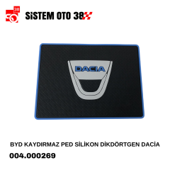 BYD KAYDIRMAZ PED SİLİKON DİKDÖRTGEN DACİA |  | ARAÇ İÇİ AKSESUARLAR