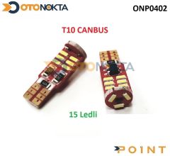 PARK AMPUL DIPSIZ CANBUS BEYAZ 15 LED T10-C312W