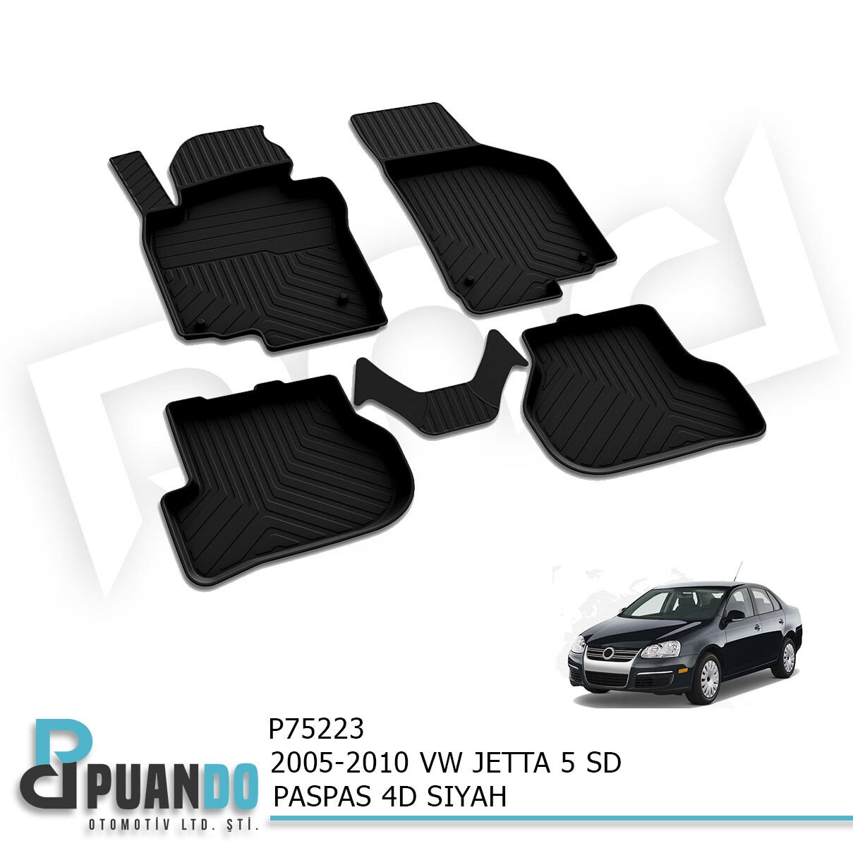 2005-2010 VW JETTA 5 SD PASPAS 4D SIYAH
