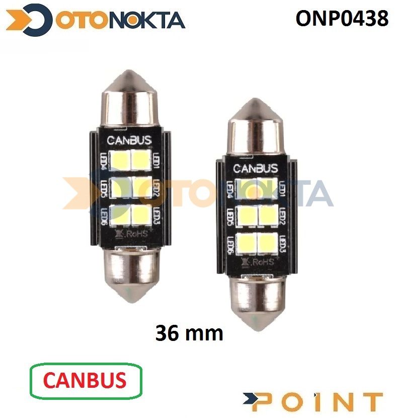 SOFIT AMPUL 6 LED 36MM CANBUS BEYAZ POINT